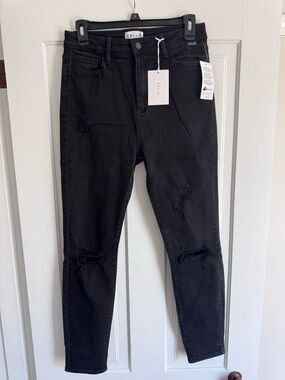 Cello Black Distressed High-Rise Skinny Jeans